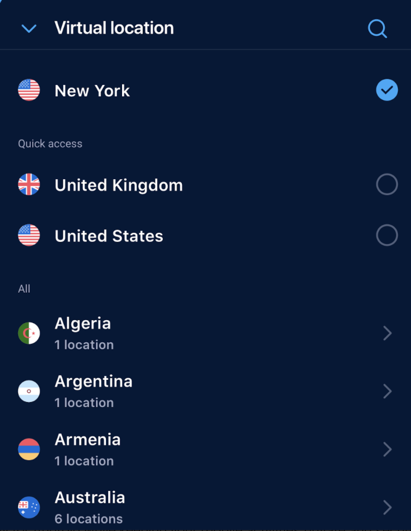 Hotspotshield free android app screenshot