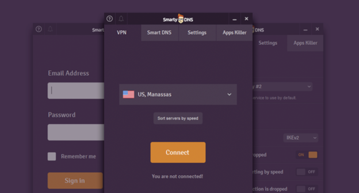 Smarty DNS vpn windows app new version